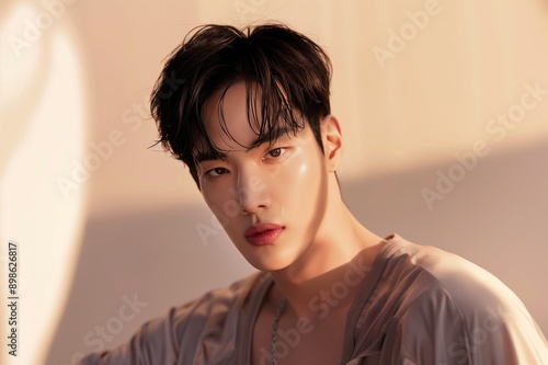 Korean male model, kpop idol, k-model  photo