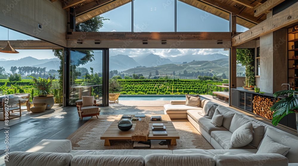 Luxurious Villa Living Rooms with Stunning Views Luxurious Villa Living Rooms with Stunning Views