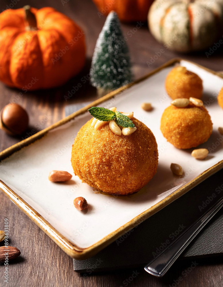 단호박 치즈볼(Sweet Pumpkin Cheese Ball) 단호박 치즈볼(Sweet Pumpkin Cheese Ball)
