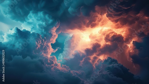 Wallpaper Mural A photo of a dramatic stormy sky Torontodigital.ca