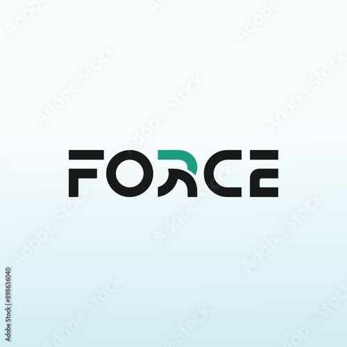 Letter Marks force vector logo design