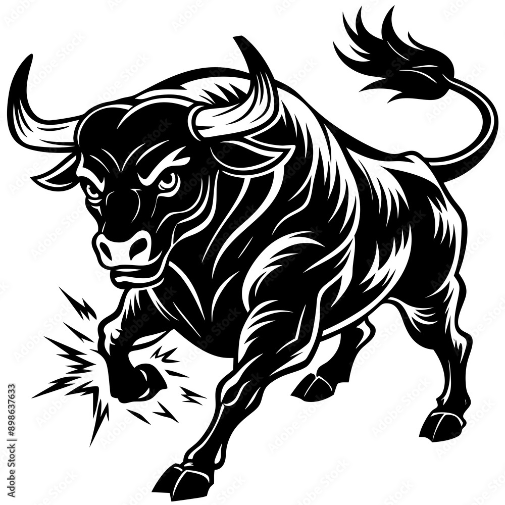 Fototapeta premium bull Vector