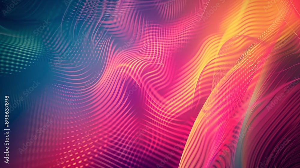 Vibrant digital wave pattern forming on abstract background Vibrant digital wave pattern forming on abstract background