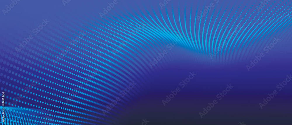 Abstract digital particle wave. Technology background. Futuristic dot wave. Network connection structure. Presentation design background. Technology or science banner. 3d vector illustration Abstract digital particle wave. Technology background. Futuristic dot wave. Network connection structure. Presentation design background. Technology or science banner. 3d vector illustration