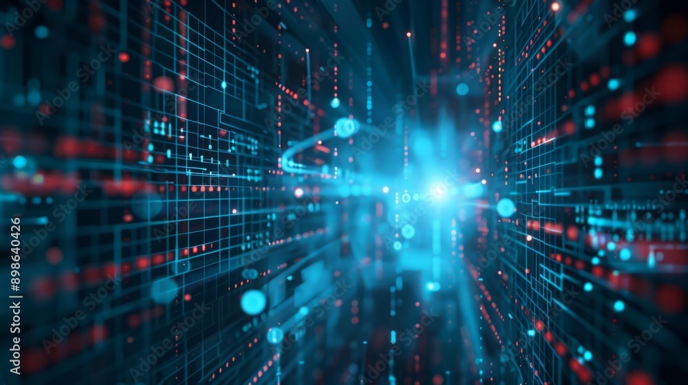 Futuristic Tech Symphony: Abstract Geometric Background Reflecting Advanced Connectivity and Digital Data Flow Futuristic Tech Symphony: Abstract Geometric Background Reflecting Advanced Connectivity and Digital Data Flow