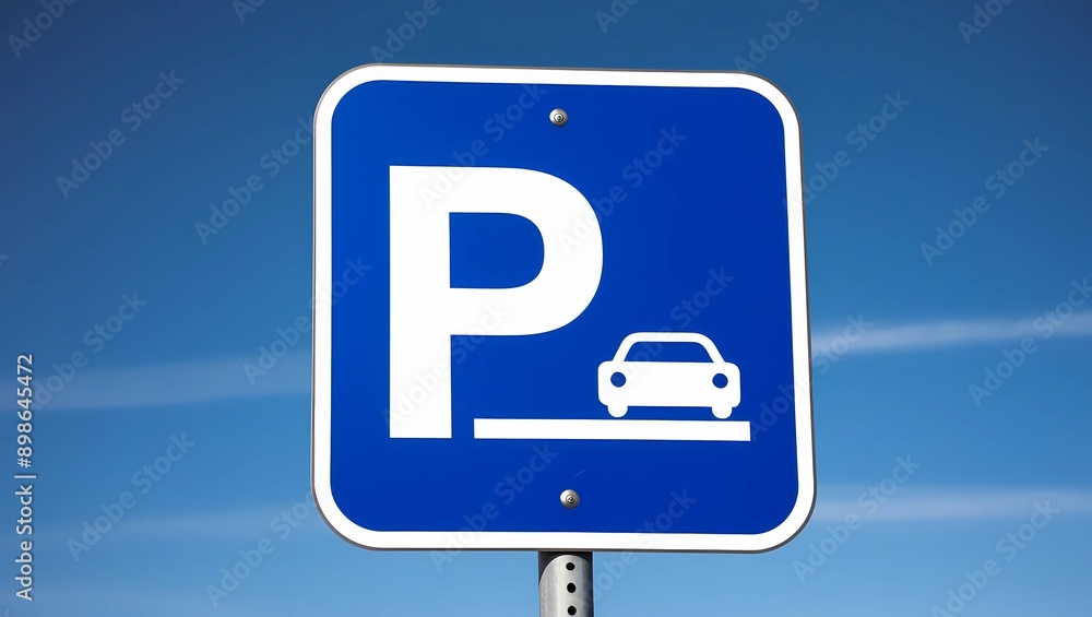 Parking Sign Against Blue Sky
Parking Sign Against Blue Sky