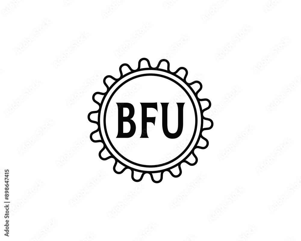 BFU logo design vector template. BFU logo design. BFU logo design vector template. BFU logo design.