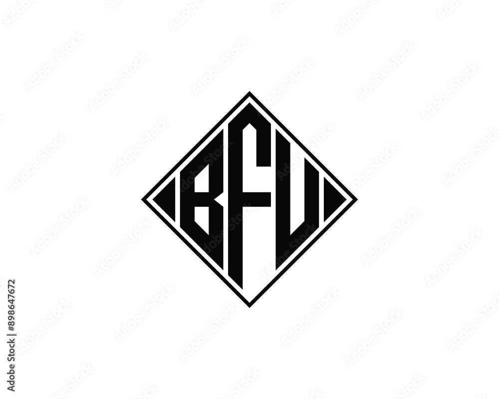 BFU logo design vector template. BFU logo design. BFU logo design vector template. BFU logo design.