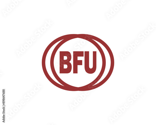 BFU logo design vector template. BFU logo design.