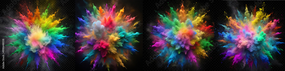 Fototapeta premium colorful ink splash collection 