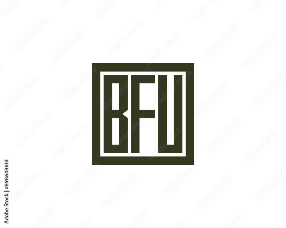 BFU logo design vector template. BFU logo design. BFU logo design vector template. BFU logo design.