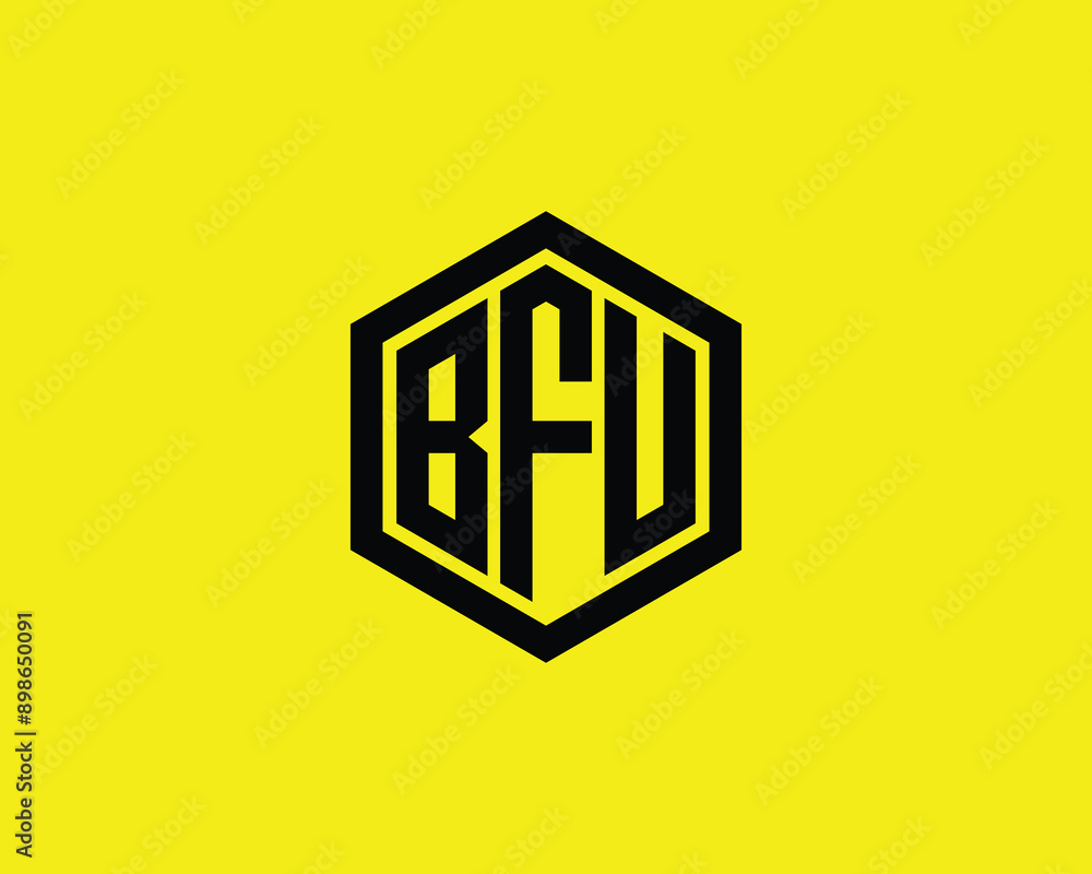 BFU logo design vector template. BFU logo design. BFU logo design vector template. BFU logo design.