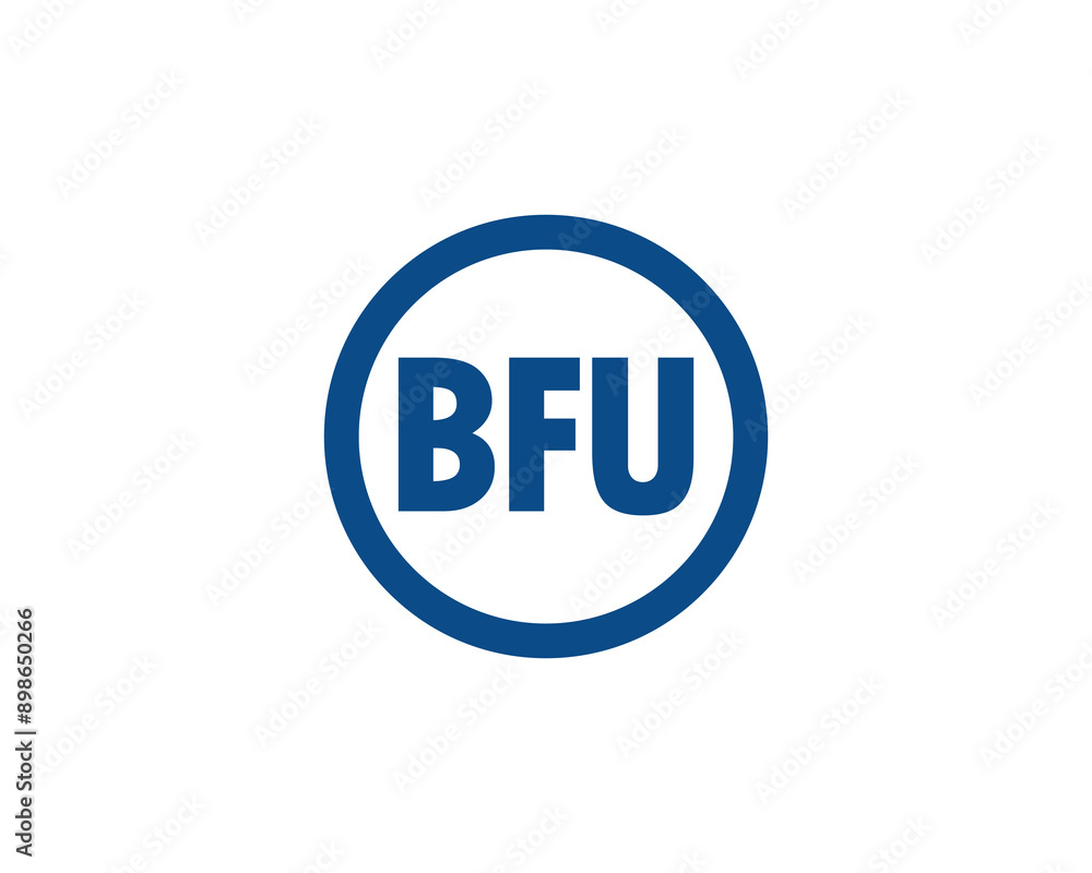 BFU logo design vector template. BFU logo design. BFU logo design vector template. BFU logo design.