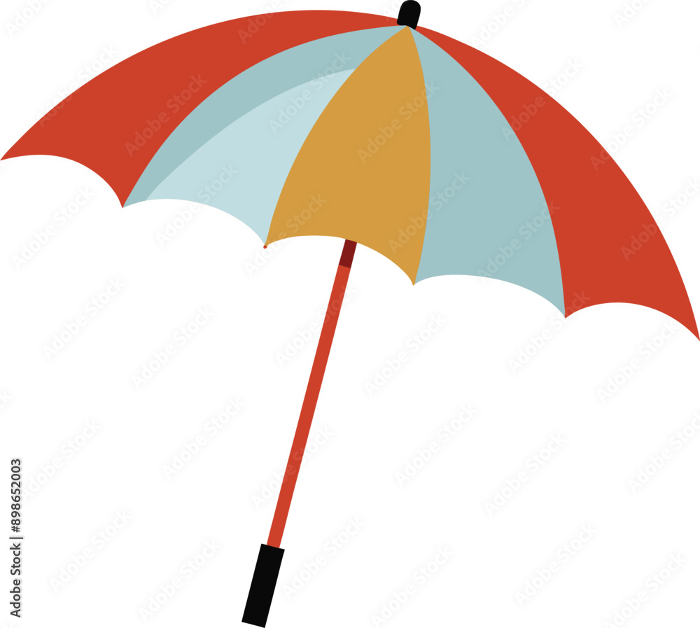 Vector Draw of A Open Umbrella Vector Draw of A Open Umbrella