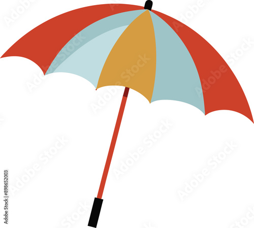 Vector Draw of A Open Umbrella