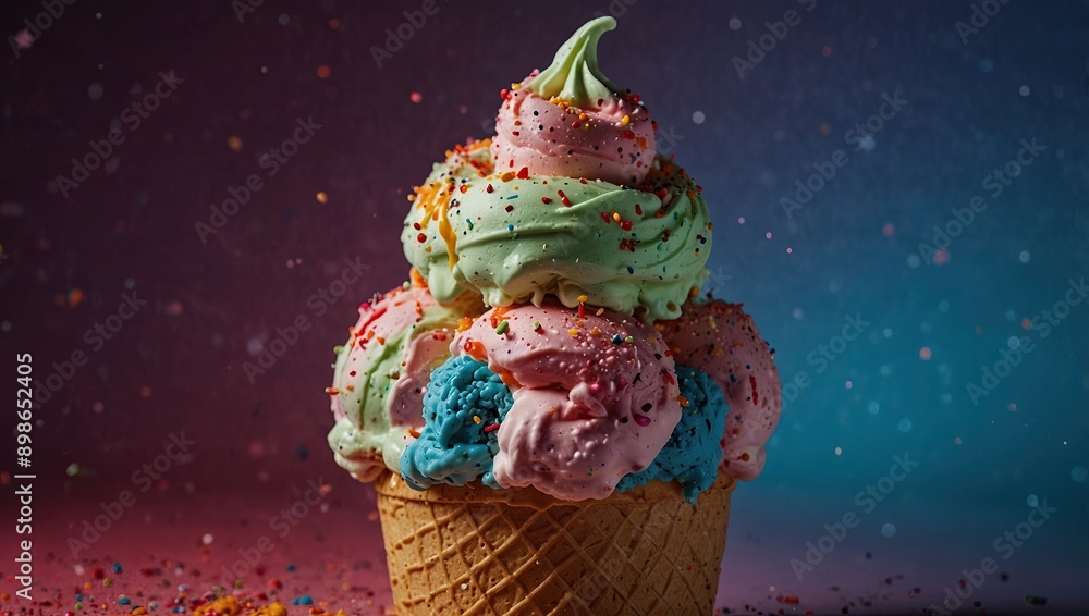 Naklejka premium ice cream cone