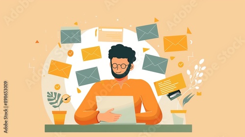 Digital Marketing: Email marketing specialist designing a visually appealing newsletter template. Boost subscriber engagement, drive conversions, and enhance brand communication by email campaigns.