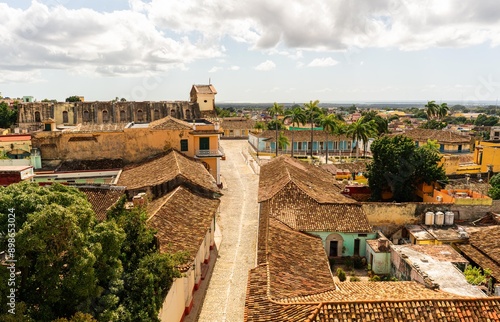 overview landscape of trinidad city in the colonial neighborhood panorama 