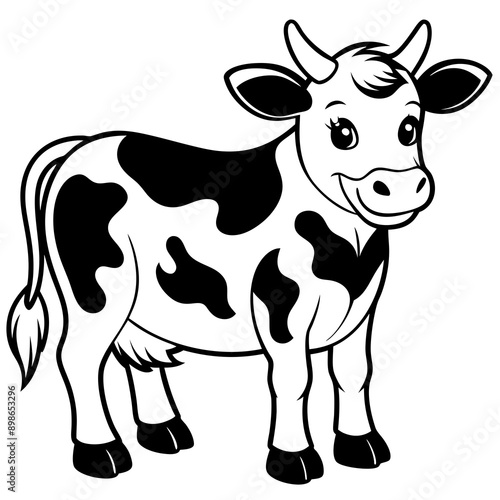 baby cow Vector