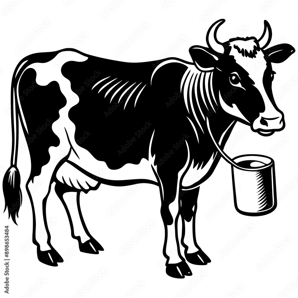 Fototapeta premium baby cow Vector