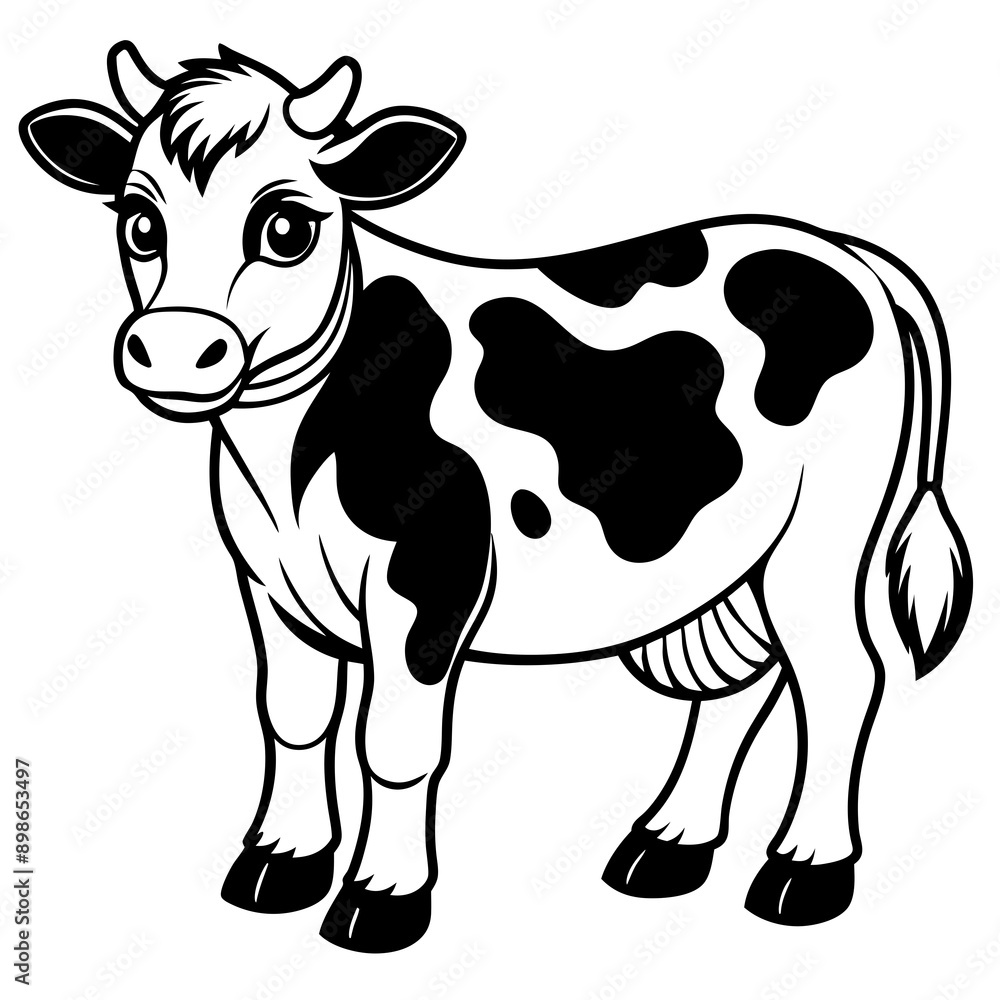 Fototapeta premium baby cow Vector