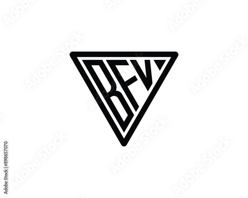 BFV logo design vector template. BFV Logo design. photo