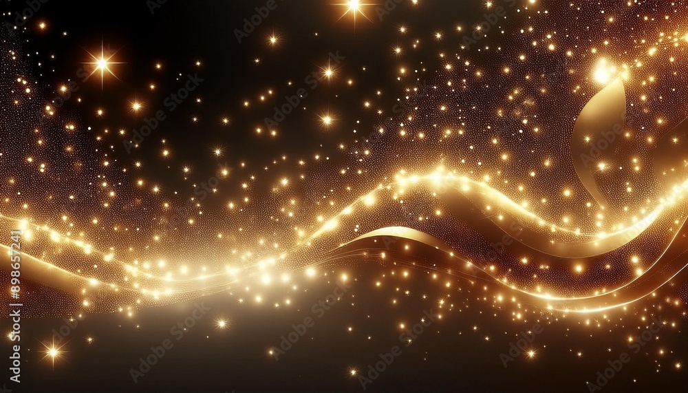 Obraz premium Abstract background with a luminous, flowing wave