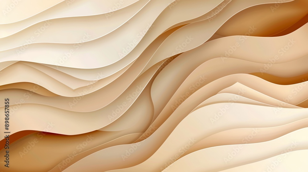 Obraz premium Modern background with fluid shapes creating a sense of depth