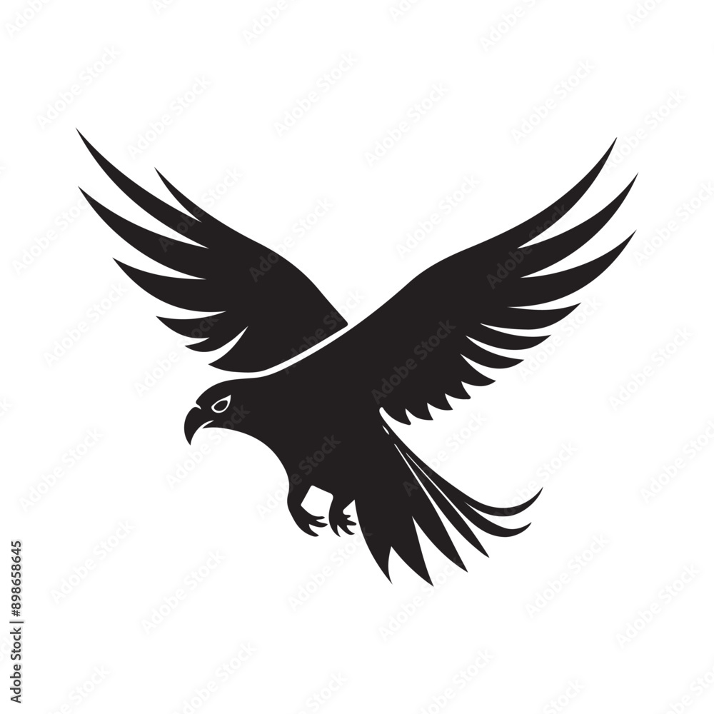 Eagle silhouette vector illustration Eagle silhouette vector illustration