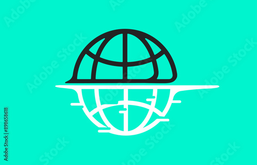 Deep web and dark web illustration
