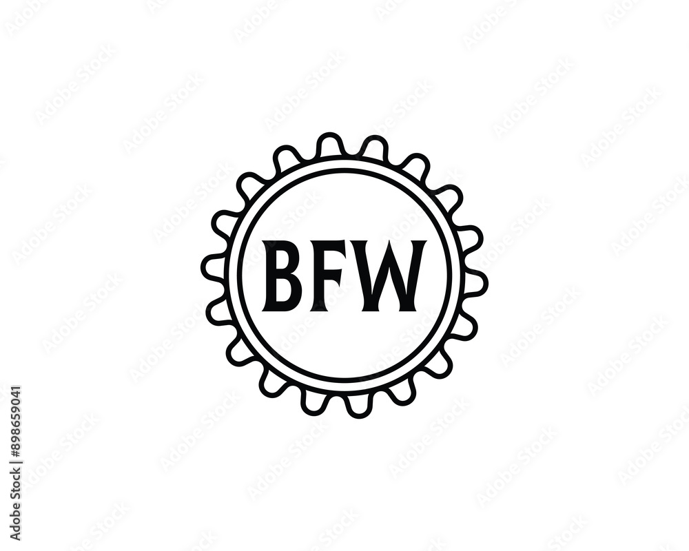 BFW logo design vector template. BFW logo design. BFW logo design vector template. BFW logo design.