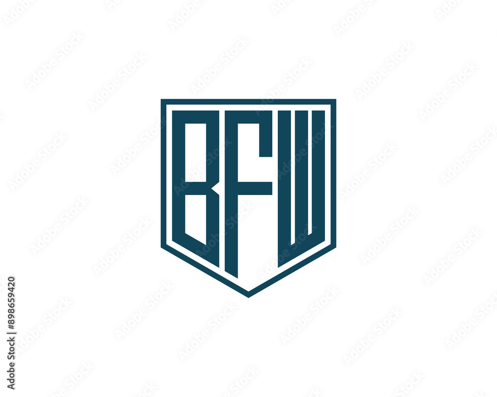 BFW logo design vector template. BFW logo design. BFW logo design vector template. BFW logo design.