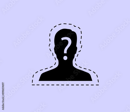 The missing anonymous people illustration