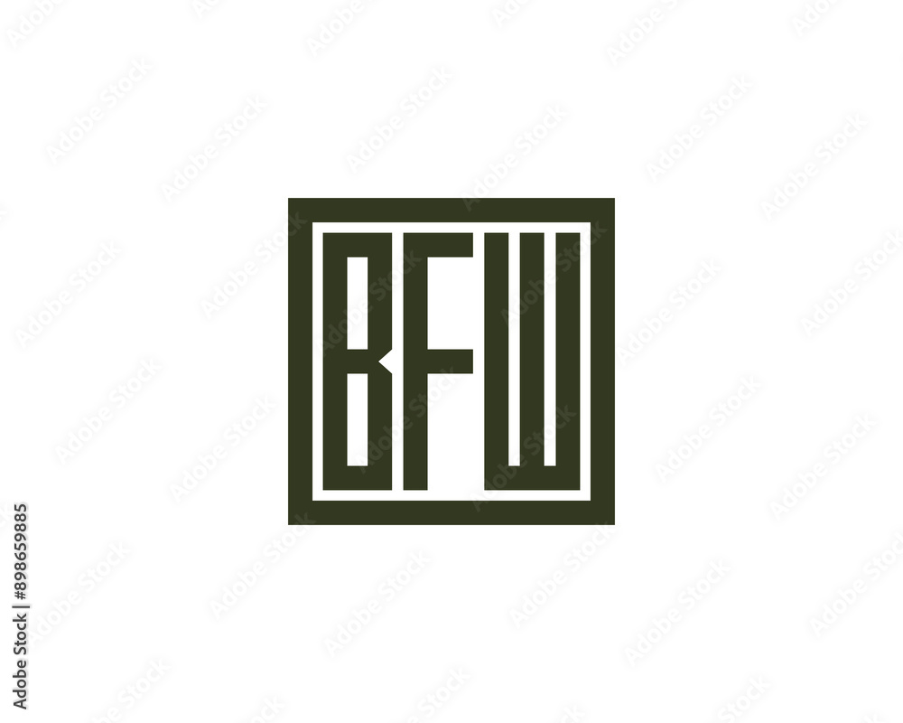 BFW logo design vector template. BFW logo design. BFW logo design vector template. BFW logo design.