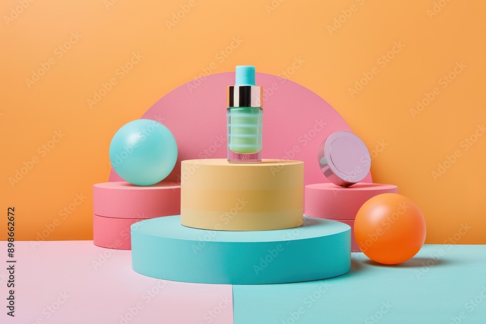 design concept of a modern cosmetics product showcase presentation design concept of a modern cosmetics product showcase presentation