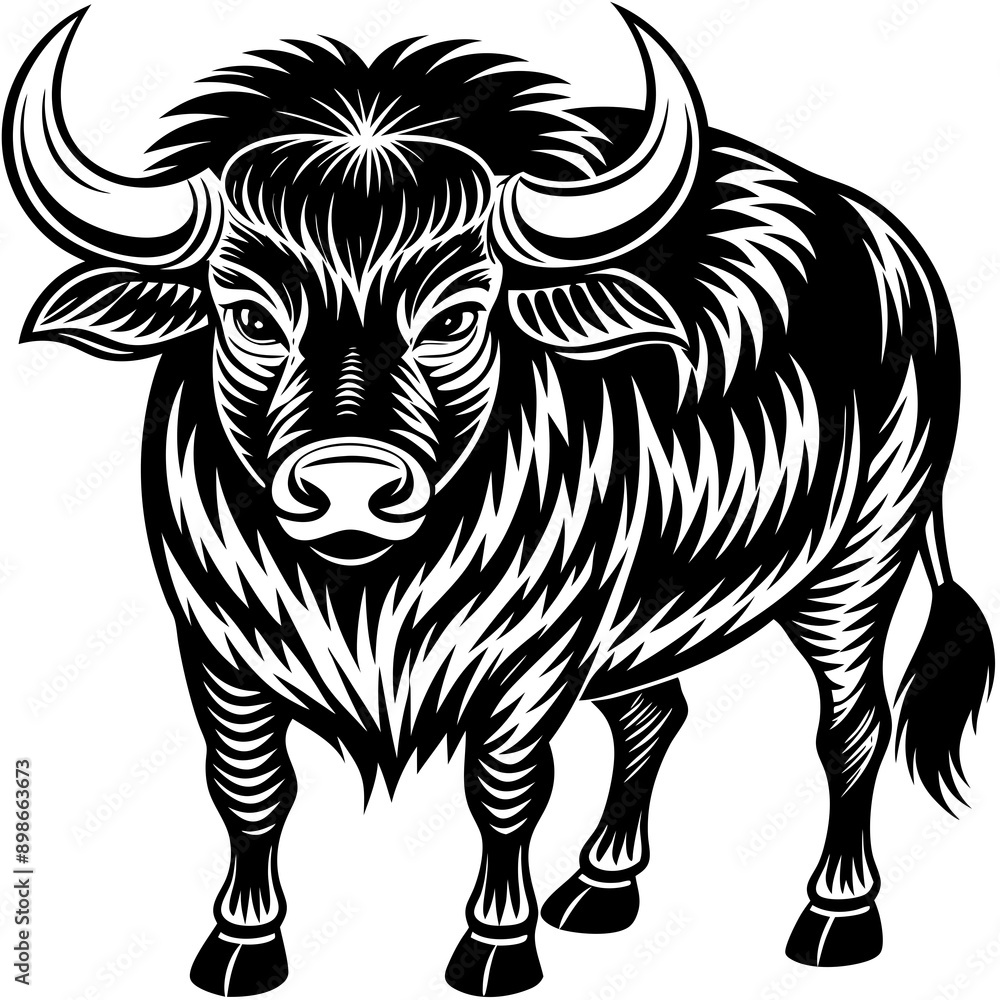 Fototapeta premium bull farm Vector
