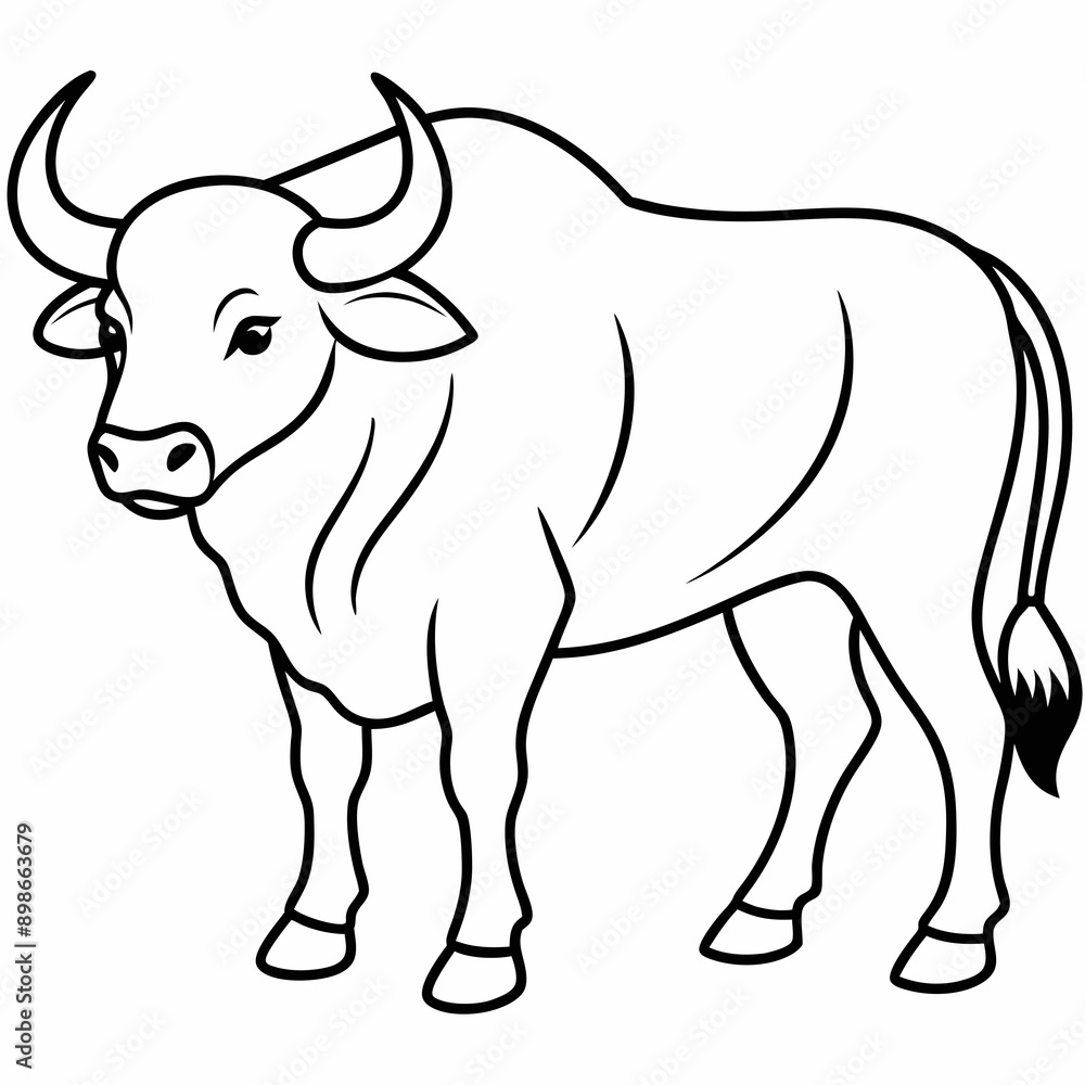 bull farm Vector bull farm Vector