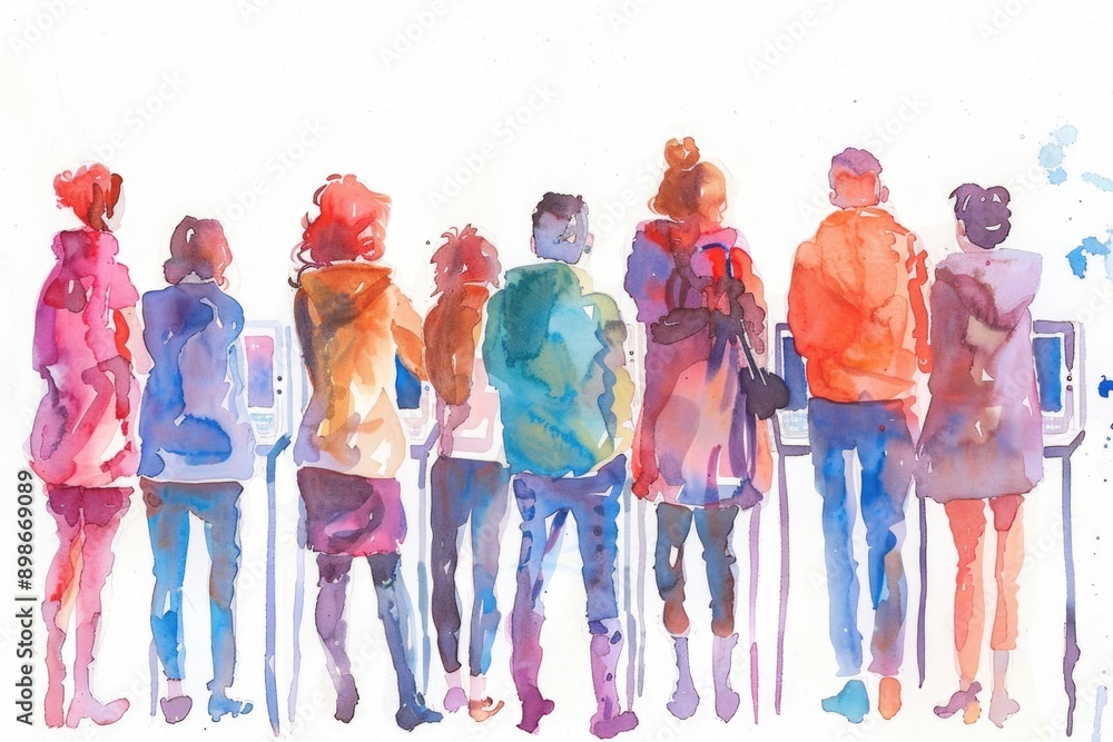 custom made wallpaper toronto digitalA group of people standing together, united in friendship or celebration