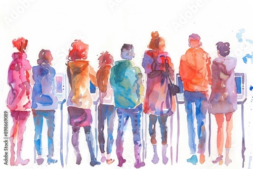 Wallpaper Mural A group of people standing together, united in friendship or celebration Torontodigital.ca