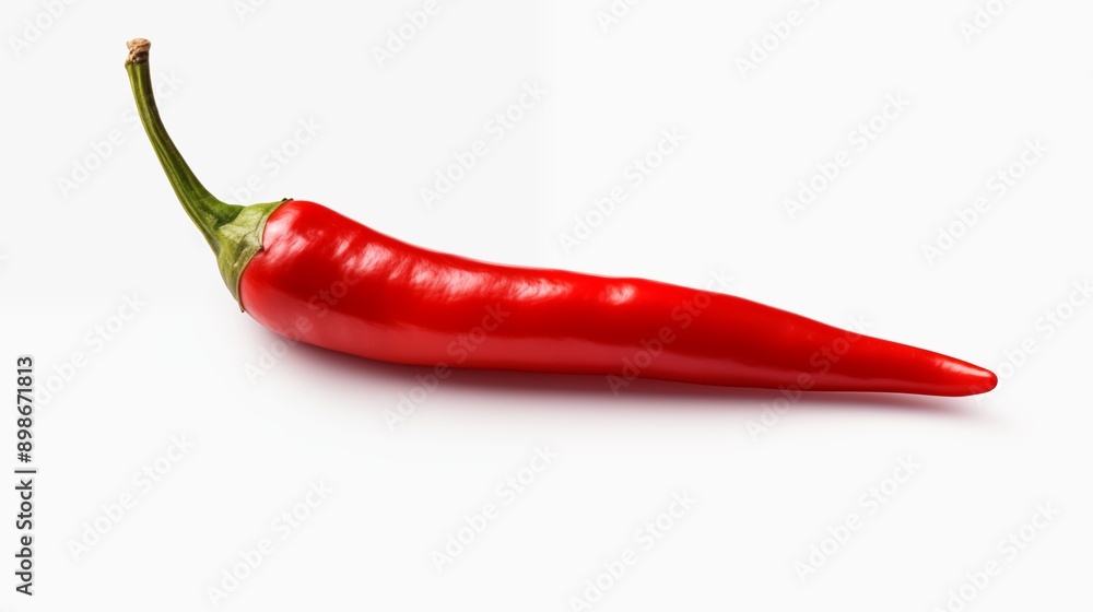 Red hot chili pepper isolated on transparent and white background, png Red hot chili pepper isolated on transparent and white background, png