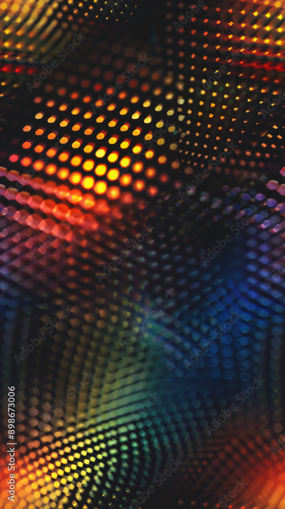 Fototapeta premium Colorful dots forming a seamless swirling pattern on abstract background