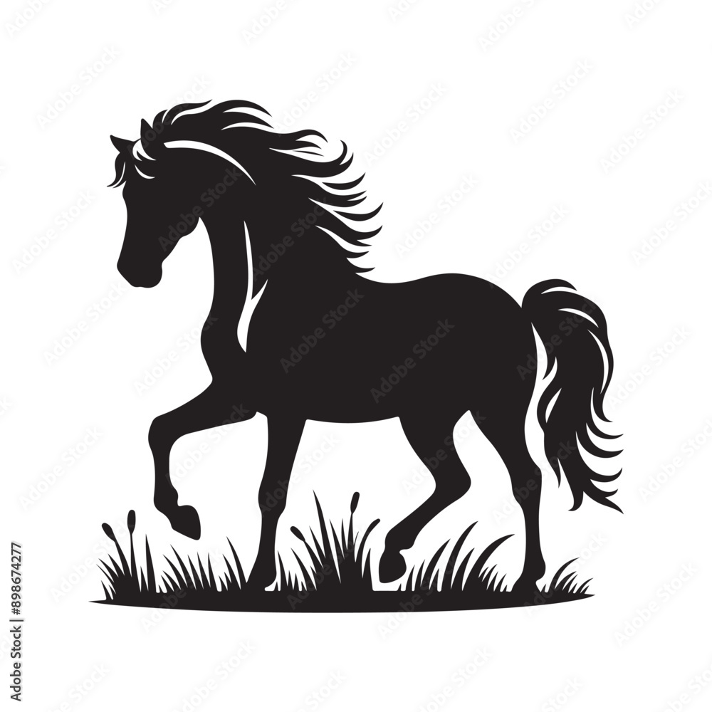 Horse silhouette vector illustration Horse silhouette vector illustration