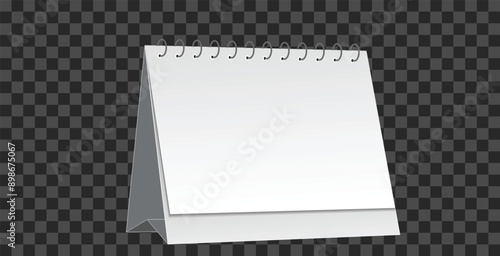 Table Calendar vector illustration on transparent background
