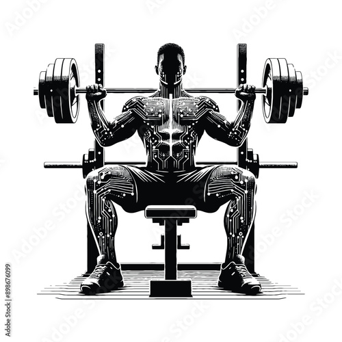 Bench press, weight lifting