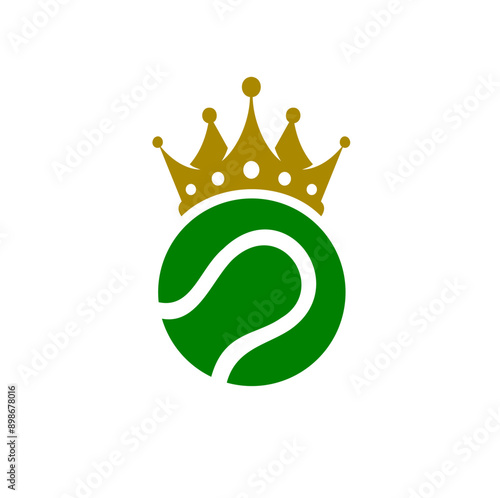 crown and tennis ball