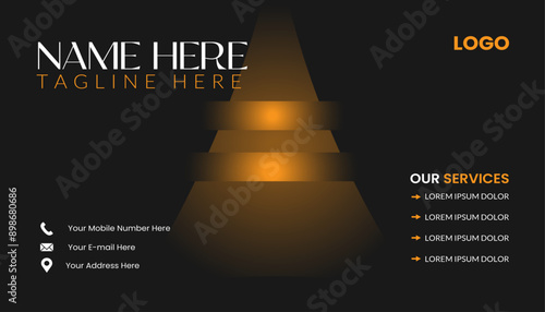 Professional creative business card template design RGB color mode 