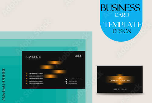 Professional creative business card template design 