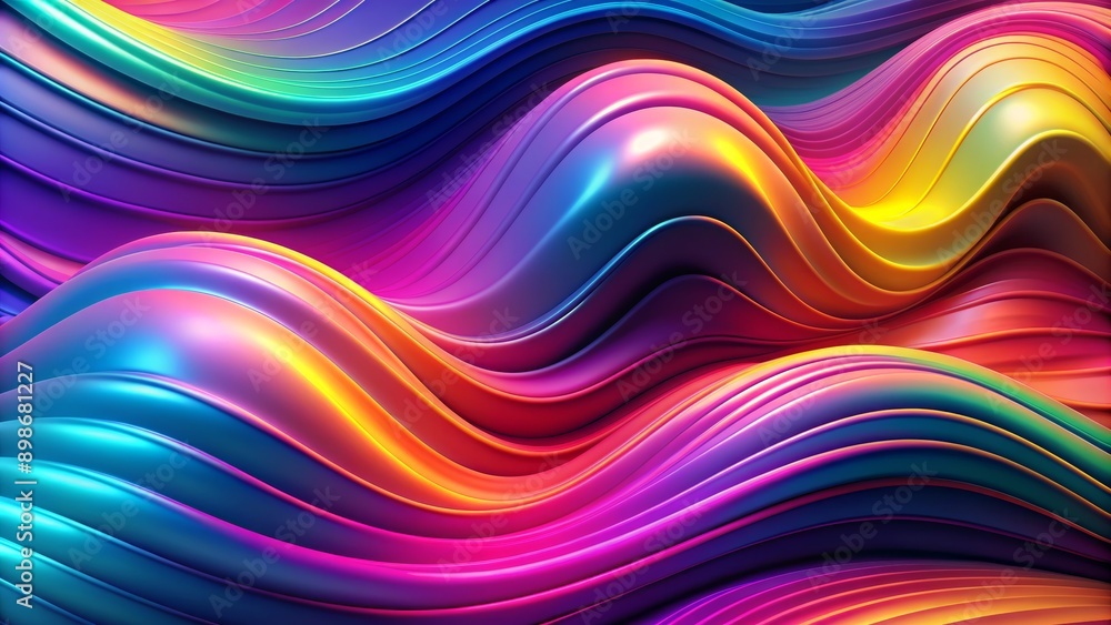 Abstract 3D Rendered Colorful Waves, 3D, Abstract, Background, Art Abstract 3D Rendered Colorful Waves, 3D, Abstract, Background, Art
