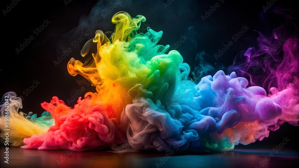 Abstract Rainbow Ink in Water, Photography , Colorful Smoke , Water , Ink , abstract , art Abstract Rainbow Ink in Water, Photography , Colorful Smoke , Water , Ink , abstract , art