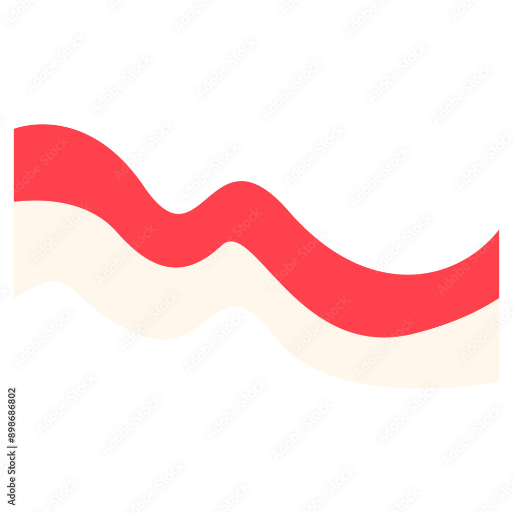 Indonesian Flage Shape decoration vector Indonesian Flage Shape decoration vector